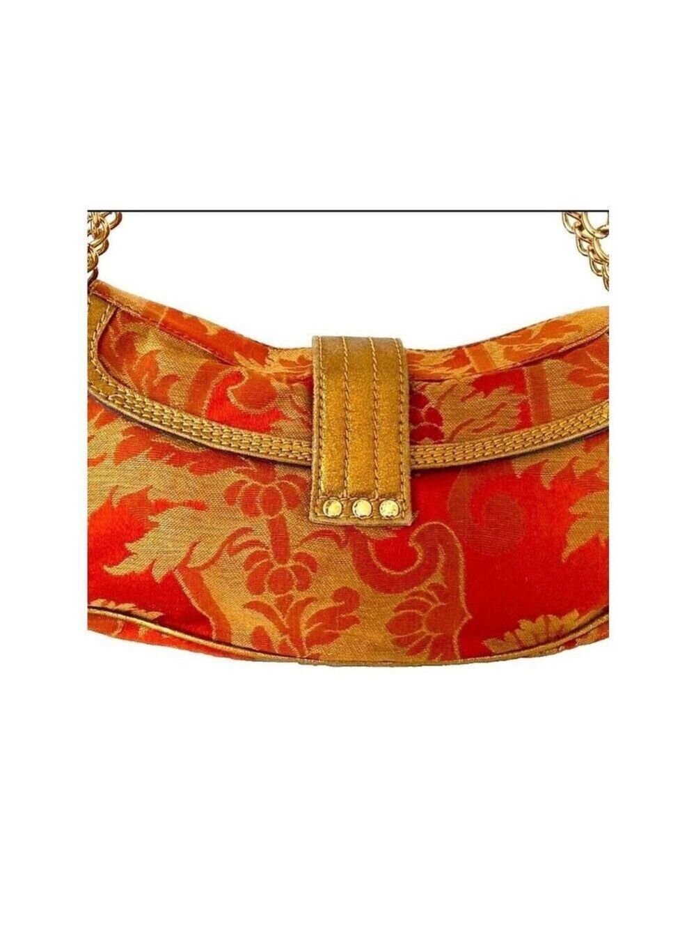 Etro Milano Multi Color Enamelled Jewelled East West Baguette Handbag -Vintage - Picture 6 of 11